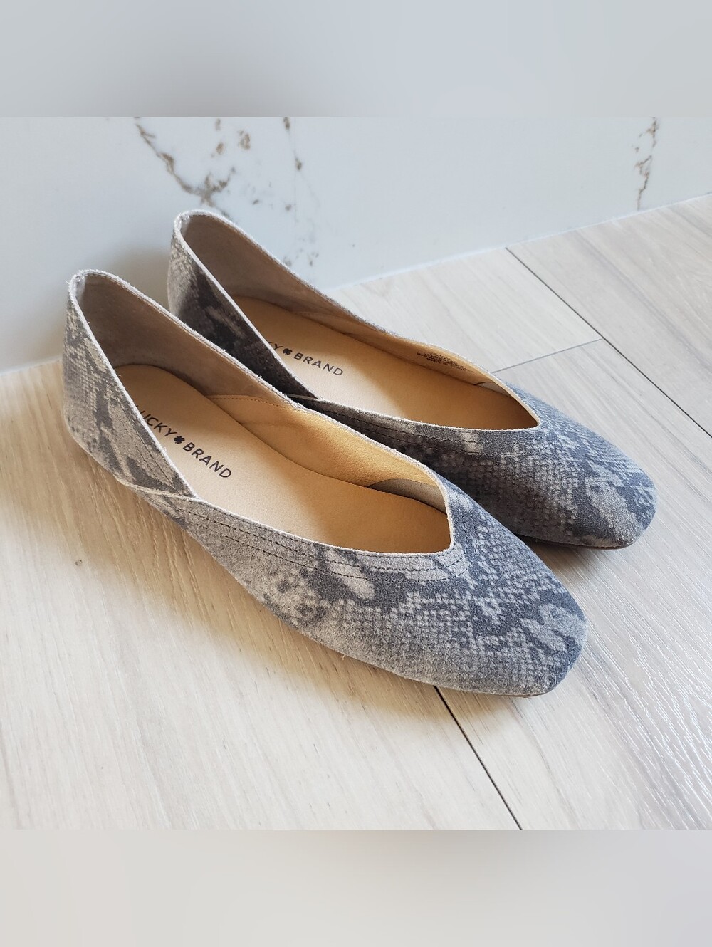 Lucky Brand Alba Snake Flats